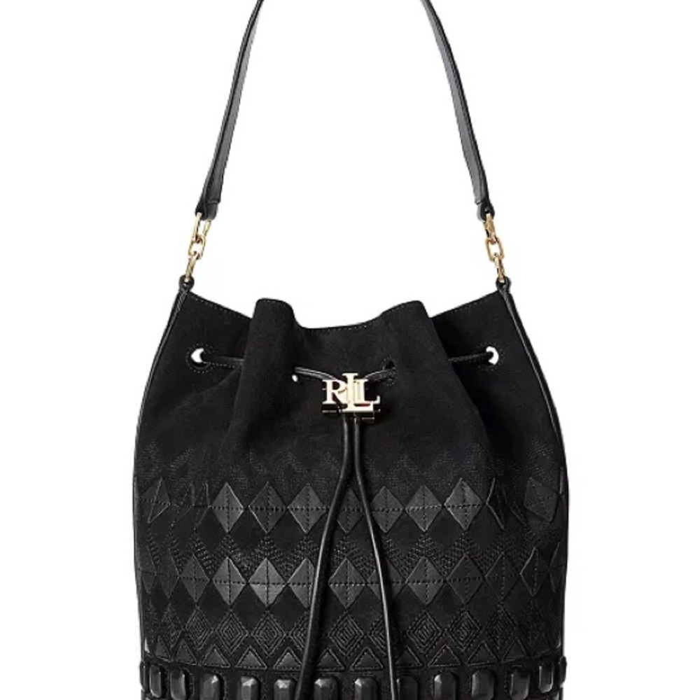 Ralph Lauren Black Bucket Bag
